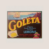 Vintage Goleta Crate Label Boasts Stunning Nautical Ship Design