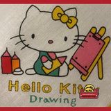 Rare 1980s Hello Kitty Cotton Cloth Napkin Handkerchief Treasure