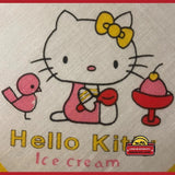 Rare 1980s Hello Kitty Cotton Cloth Napkin Handkerchief Treasure
