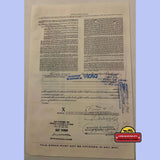 Rare 1960s Howard Johnson HoJo Stock Certificate Collectible