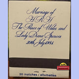 Rare 1981 Lady Diana Royal Wedding Matchbook Collectible