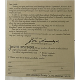 Rare Vintage Leinenkugel's Beer Postcard from Chippewa Falls