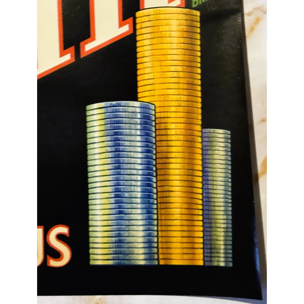 Vintage Nash-De Camp Coin Asparagus Crate Label Treasure