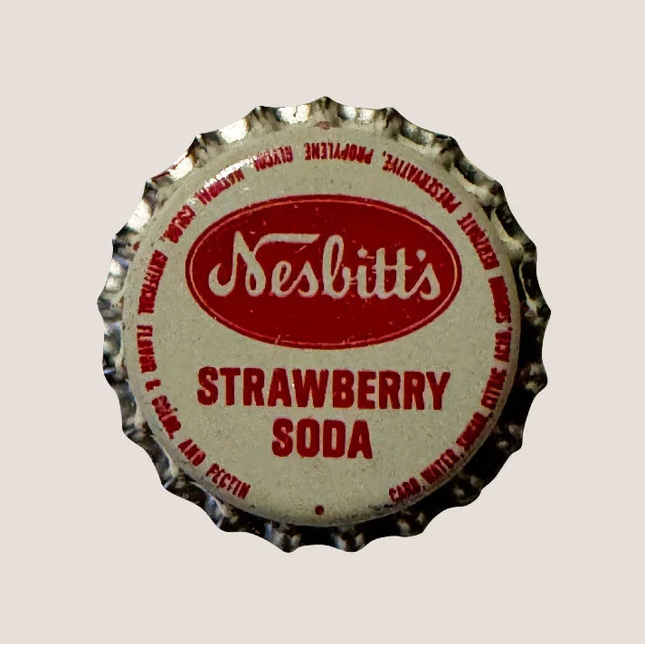 Vintage Nesbitt's Strawberry Soda Bottle Caps Fizz with Nostalgia