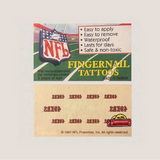 Vintage NFL Fingernail Tattoos San Francisco 49ers Fan Pack