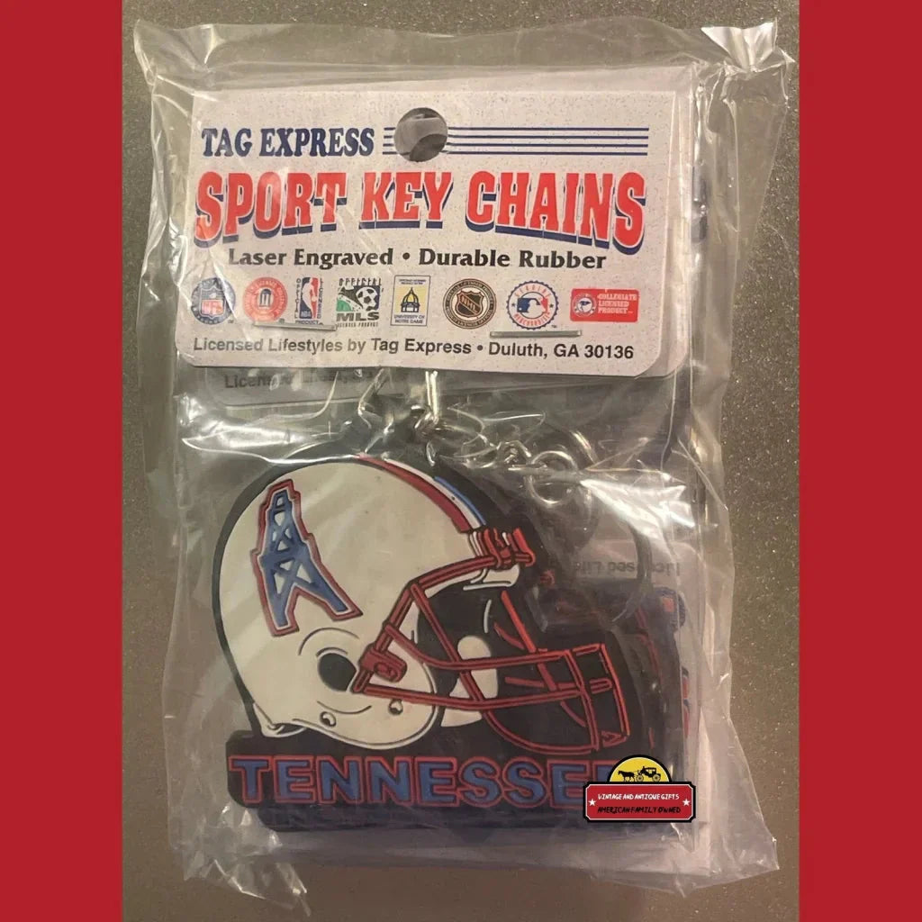 Rare 1997 Houston Tennessee Oilers NFL Keychain Unopened