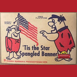 Rare Vintage Patriotic Fred Flintstone and Barney Rubble Stickers