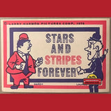Vintage Patriotic Laurel and Hardy Stickers Celebrate Americana
