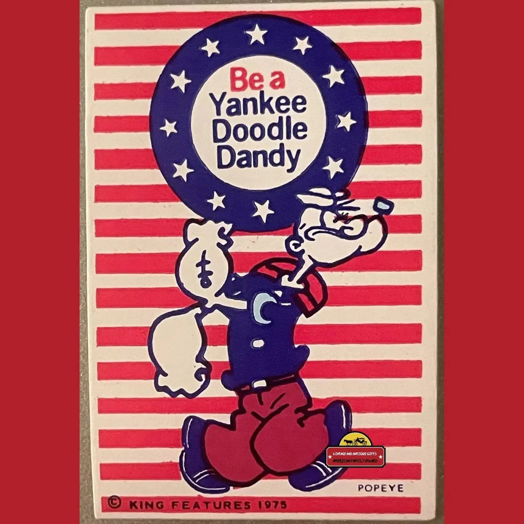 Patriotic Bicentennial Popeye Stickers from 1975 King Features