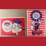 Patriotic Bicentennial Popeye Stickers from 1975 King Features