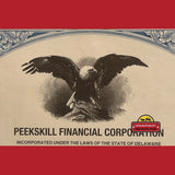Rare Peekskill Financial Stock Certificate From 1990s