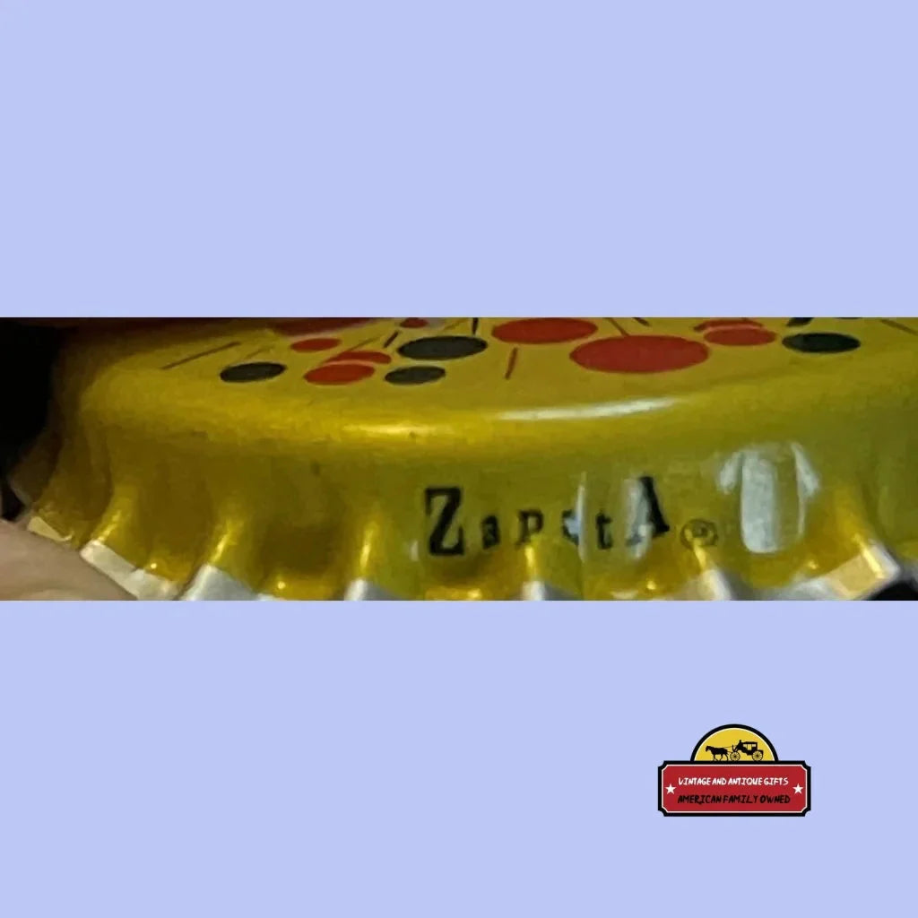 Rare 1960s My Pops Root Beer Bottle Cap with Festive Design