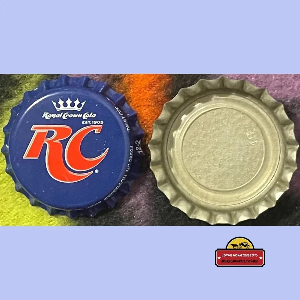 Rare 90s Royal Crown Cola Bottle Cap from Jefferson NC Plant