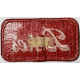 Vintage Red Bikes Embroidered Patch with White Script Lettering