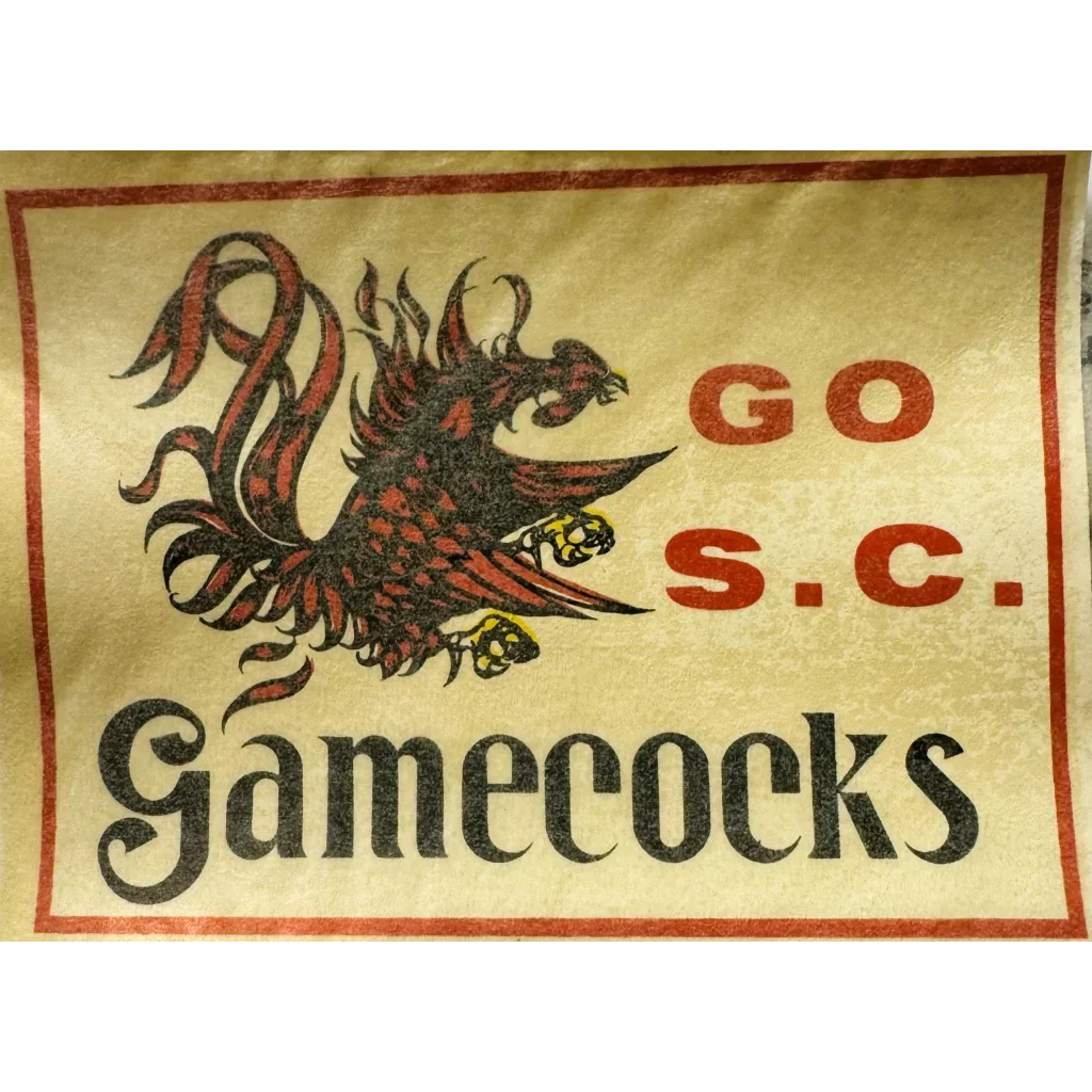 Vintage South Carolina Gamecocks Decal Brings 1960s Spirit to Life