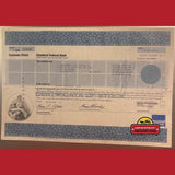 Rare Vintage Standard Federal Bank Stock Certificate from Detroit