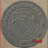 Rare Vintage Standard Federal Bank Stock Certificate from Detroit