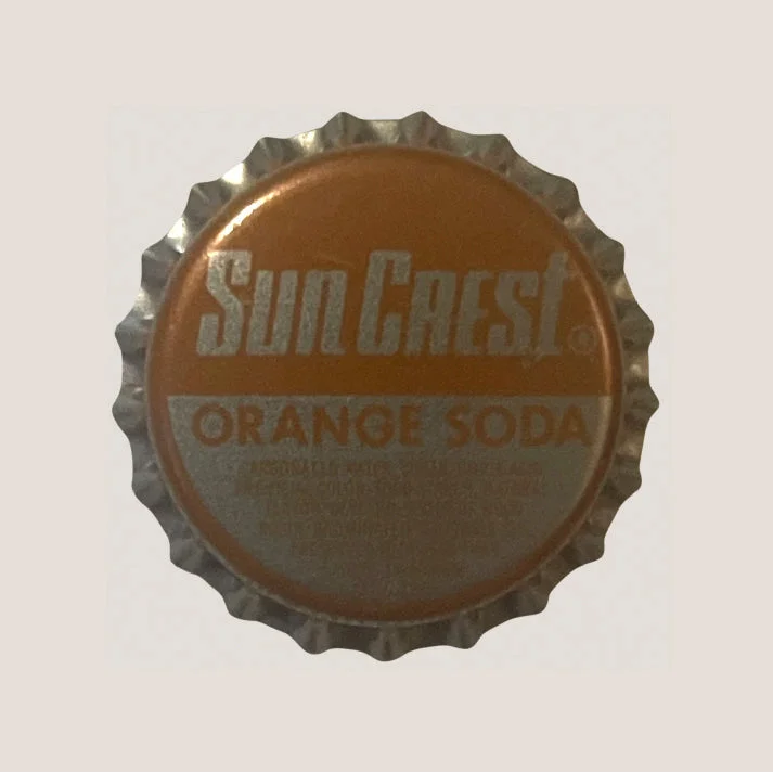 Vintage Sun Crest Soda Bottle Cap from 1970s Atlanta