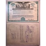 Vintage Teal Pan Am World Airways Stock Certificate Soars Again