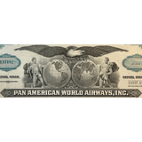Vintage Teal Pan Am World Airways Stock Certificate Soars Again