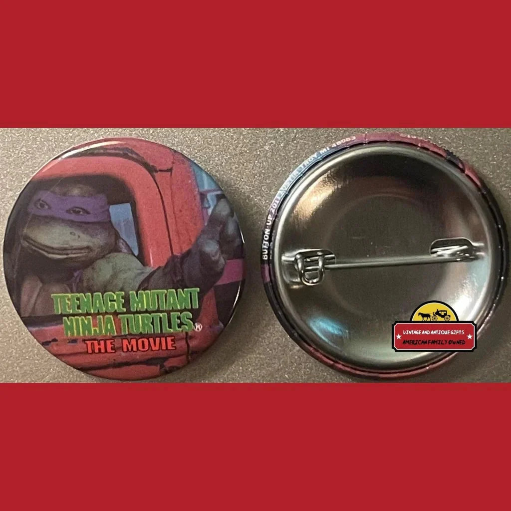 Rare Vintage Teenage Mutant Ninja Turtles Donatello Movie Pin 1990