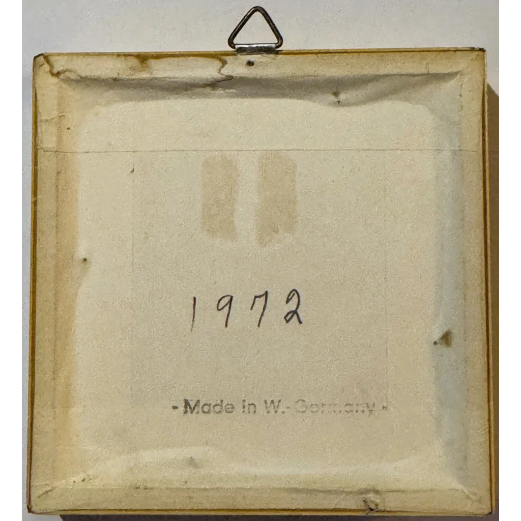 Vintage West Germany Dried Flower Art 1972 Framed Botanical Beauty