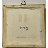 Vintage West Germany Dried Flower Art 1972 Framed Botanical Beauty