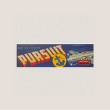 Vintage WWII P-51 Mustang Pursuit Crate Label from Exeter Fruit