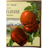 Vintage Yakima Valley Fruit Label Showcases Herman Fluegge's Legacy