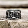 Vintage Anchor Stainless Steel Marine Ring