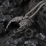 Vintage Angel Wings Stainless Steel Pendant