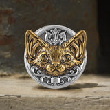 Vintage Cat Head Stainless Steel Ear Gauges