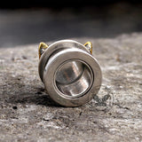 Vintage Cat Head Stainless Steel Ear Gauges