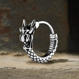 Vintage Chinese Dragon Design Stainless Steel Earrings