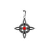 Vintage Chinese Knot Zircon Stainless Steel Pendant