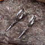 Vintage Dagger Design Stainless Steel Earrings