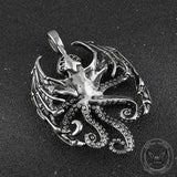 Vintage Demon Octopus Stainless Steel Pendant