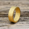Vintage Diamond Dragon Scale Stainless Steel Ring