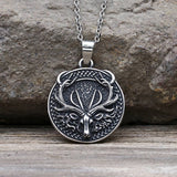 Vintage Elk Stainless Steel Pendant