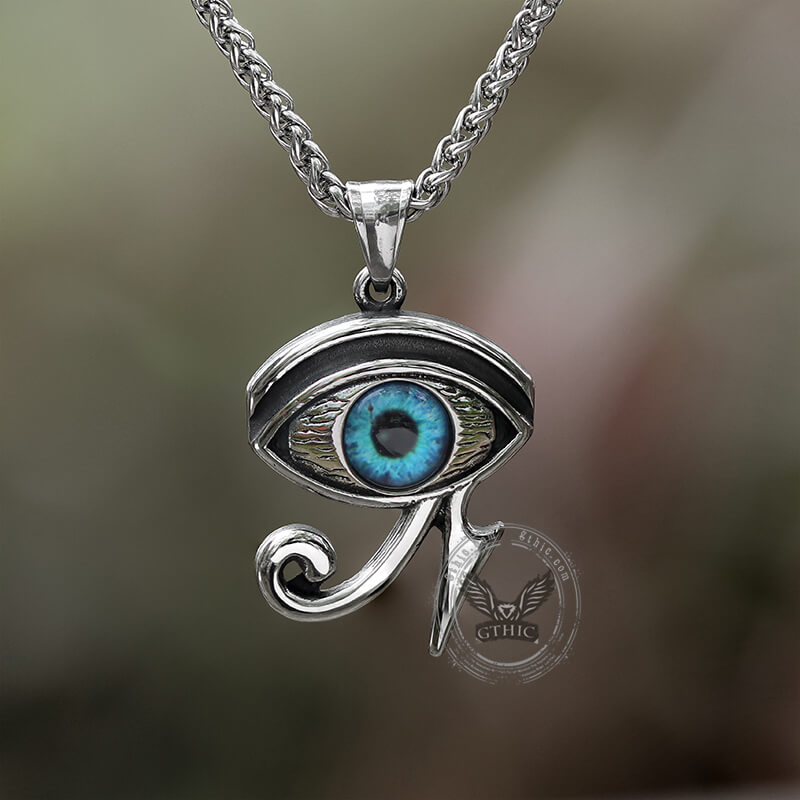 Vintage Eye of Ra Stainless Steel Pendant