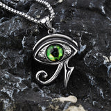 Vintage Eye of Ra Stainless Steel Pendant