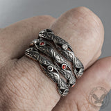 Vintage Feather Wings Stainless Steel Ring
