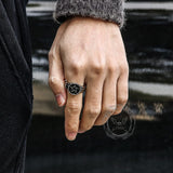 Vintage Five-pointed Star Stainless Steel Ring