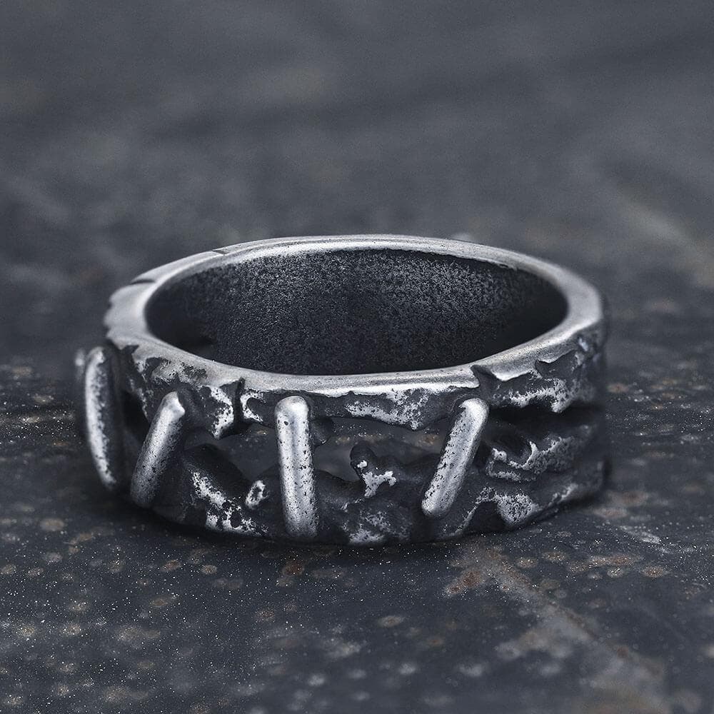 Vintage Frankenstein Flesh Stainless Steel Ring