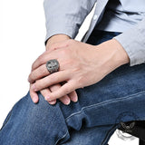 Vintage Hand of Fatima Stainless Steel Ring
