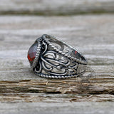 Vintage Hollow Design Stainless Steel Snake Ring