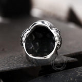 Vintage Joker Clown Stainless Steel Skull Ring