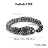 Vintage Keel Dragon Stainless Steel Bracelet