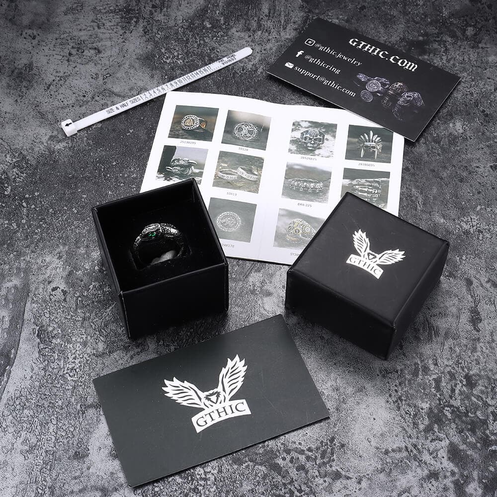 Vintage Lizard Stainless Steel Open Ring