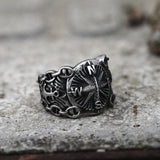 Vintage Northern Pirate Compass Stainless Steel Marine Ring